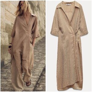 ZARA STRIPED MIDI DRESS ZW COLLECTION
STRIPED